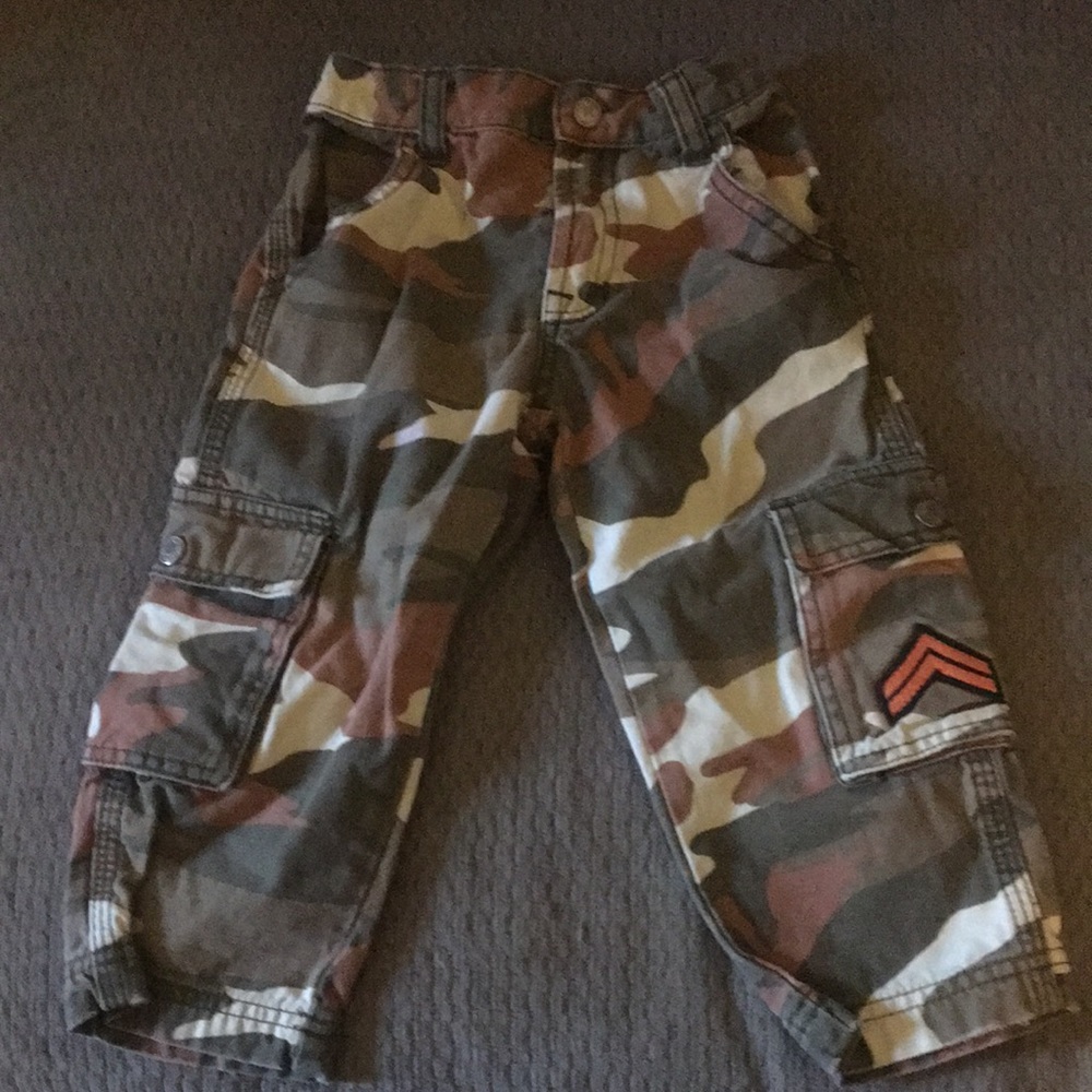 Boys 2T- lucky brand. Waist runs big, maybe husky size.